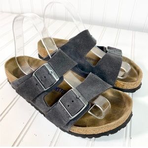 Birkenstock Arizona Sandal Shoes Size L 7 (38) Gray